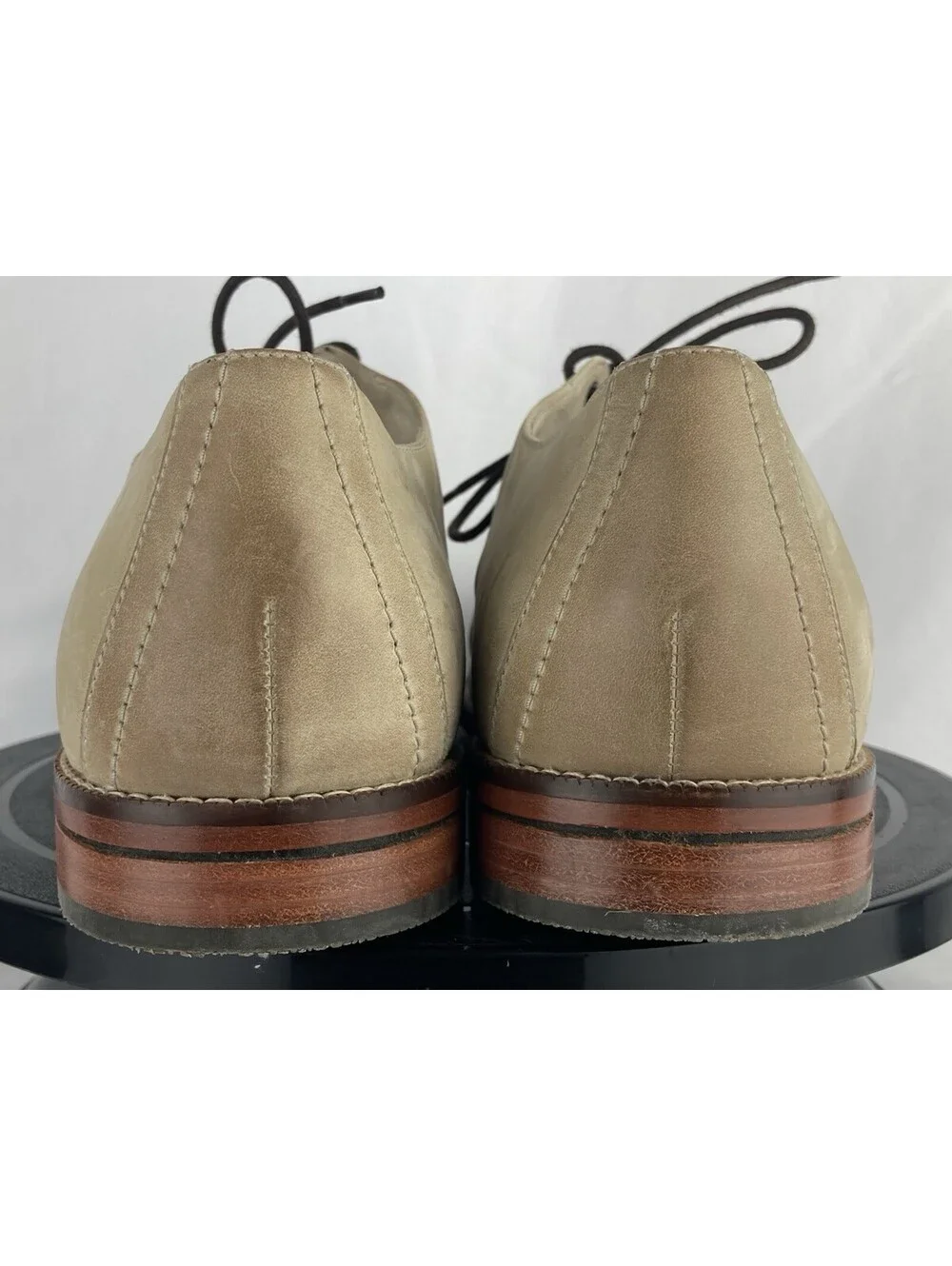 Men’s Size 11 Cole Haan Sawyer Plain Oxford Mortar Tan Nubuck Suede Dress Shoes